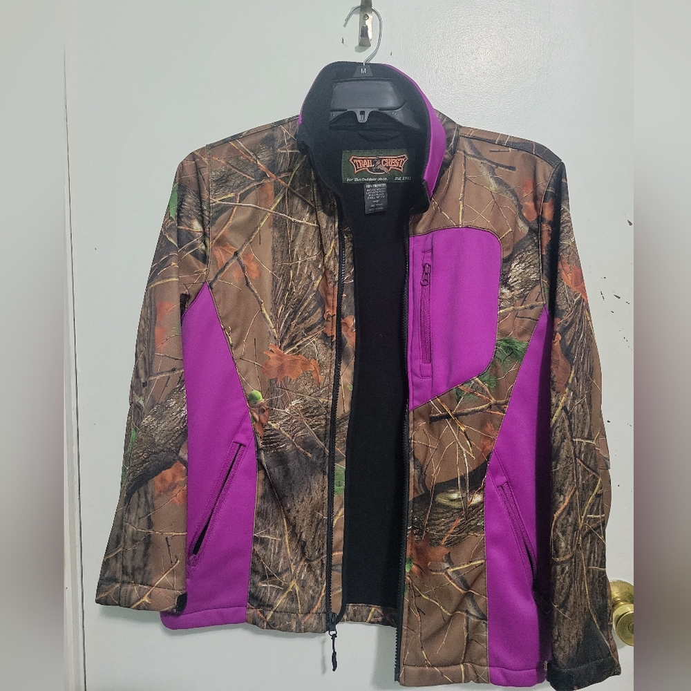 Women's Camo and Purple Jacket